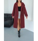 215138 Burgundy Mont-Caban Imported fabric