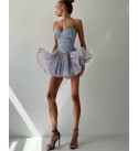 215224 DESENLİ ELBİSE LYCRA