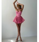 215226 DESENLİ ELBİSE LYCRA