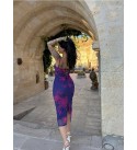 215230 DESENLİ ELBİSE TÜL