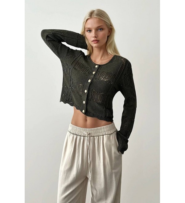 215326 BLACK CARDIGAN KNITWEAR