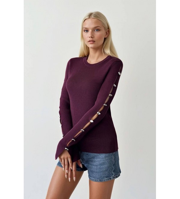 215329 BORDO KAZAK TRİKO