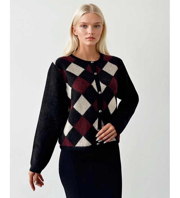 215334 BLACK CARDIGAN KNITWEAR