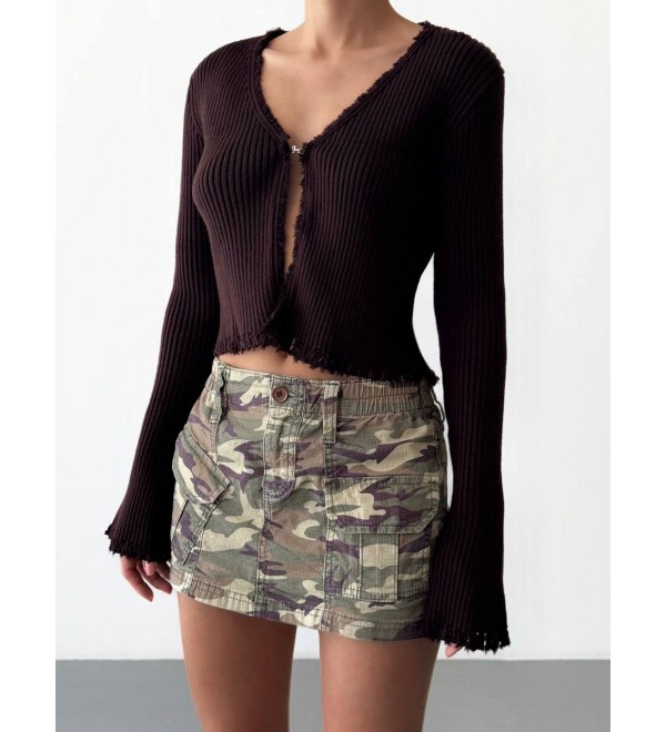 215341 COFFEE CARDIGAN KNITWEAR