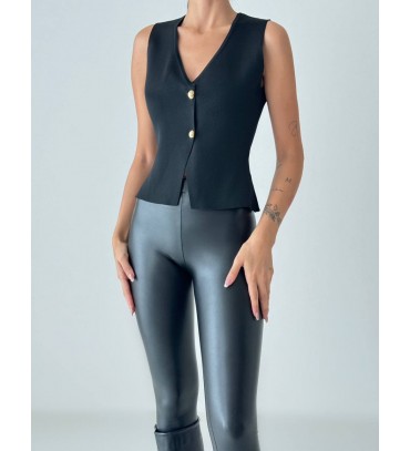 215350 SİYAH YELEK T...