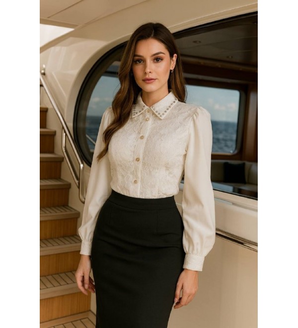 215394 WHITE BLOUSE