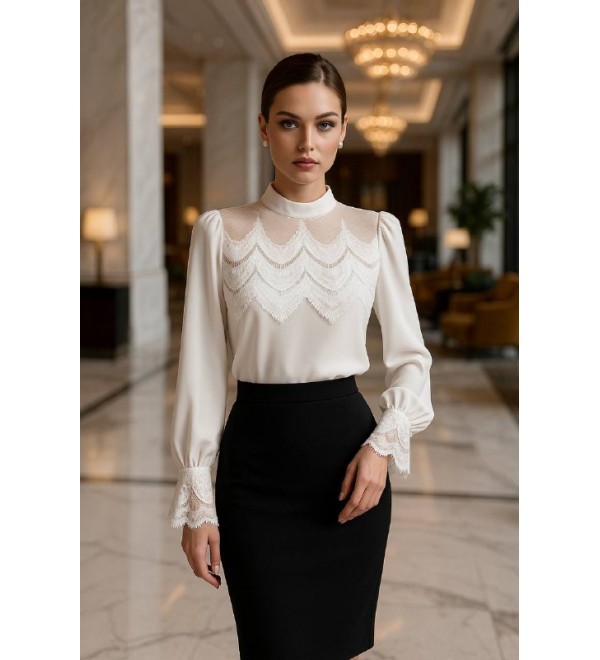 215399 WHITE BLOUSE