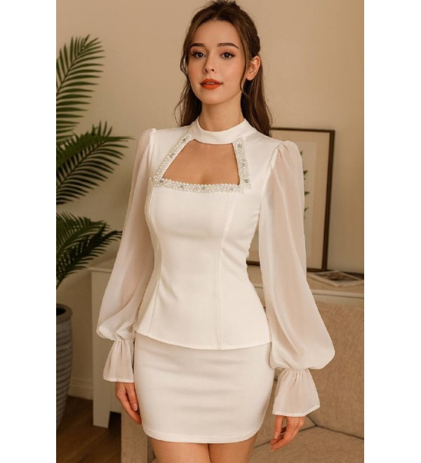 215405 WHITE BLOUSE