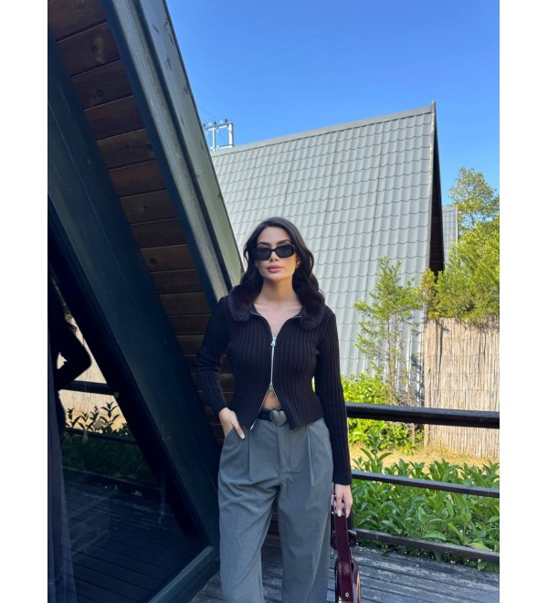 215432 BLACK CARDIGAN KNITWEAR