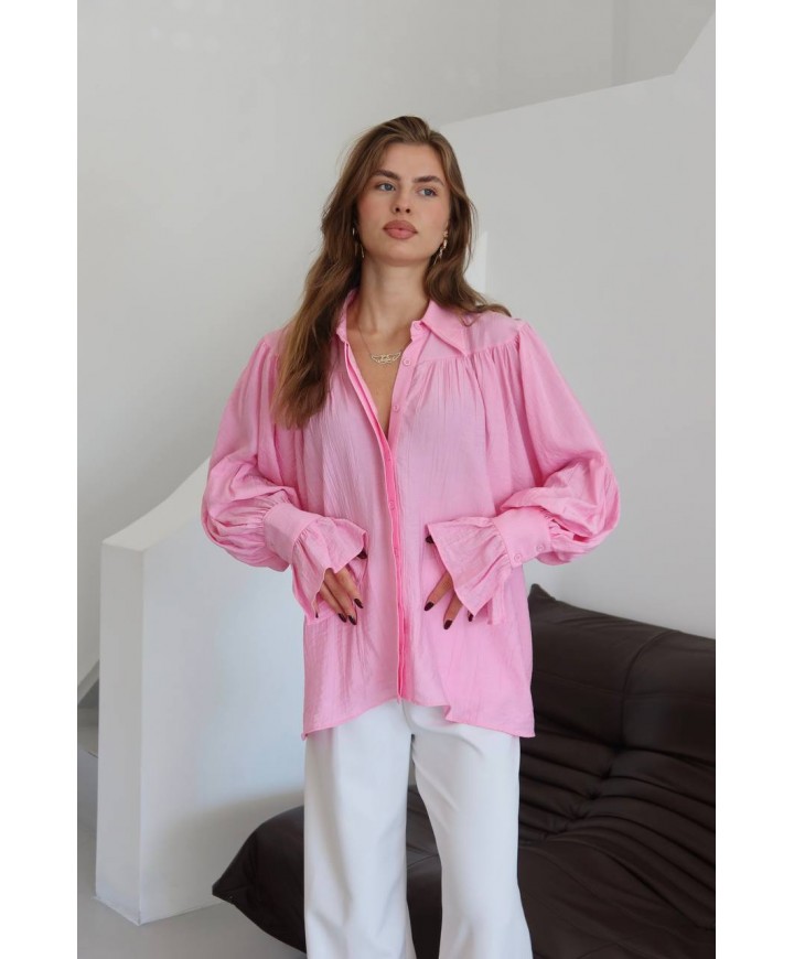 215440 PEMBE GÖMLEK ÇELİK KUMAŞ
