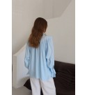 215441 BLUE SHIRT Steel fabric
