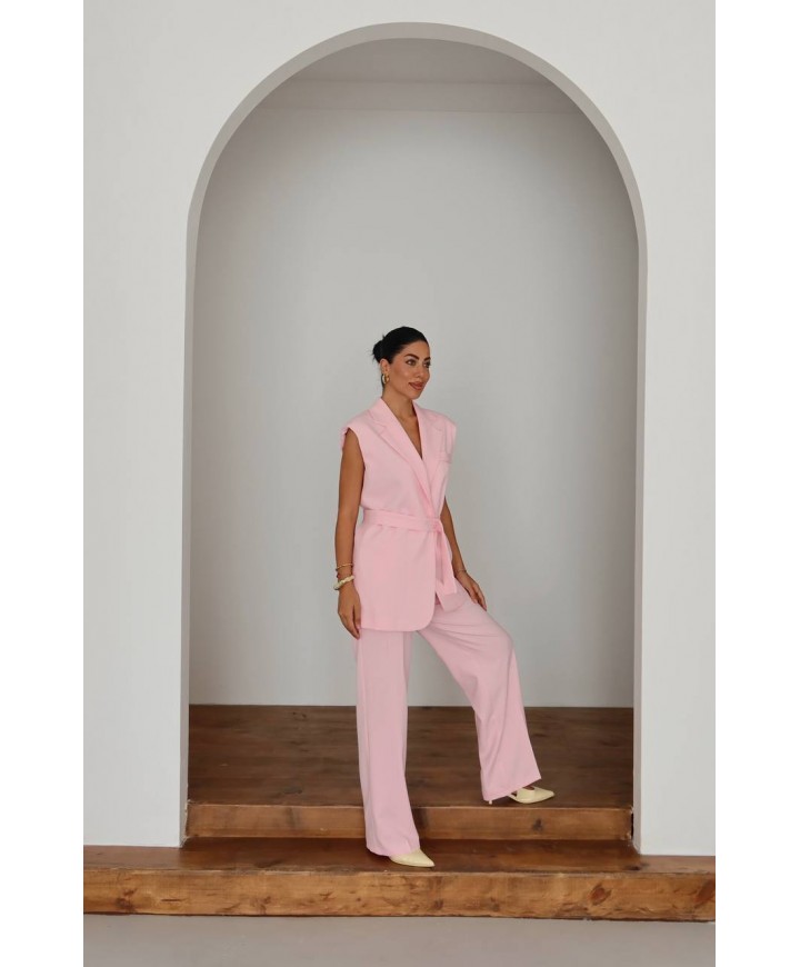215443 PEMBE TAKIM ÇELİK KUMAŞ
