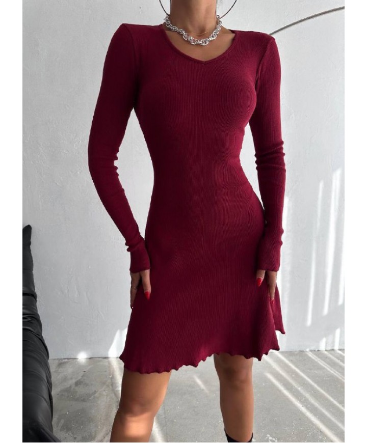 215463 BORDO ELBİSE OTTOMAN  KUMAŞ