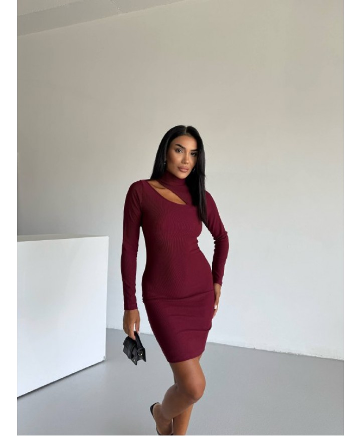 215465 BORDO ELBİSE OTTOMAN  KUMAŞ