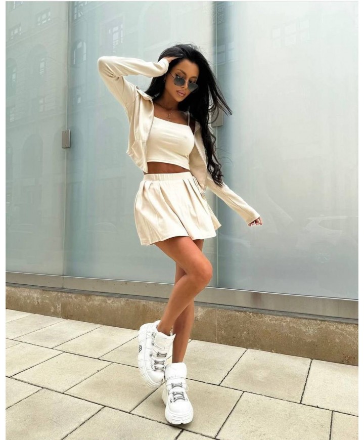 215476 KREM ELBİSE 2 İPLİK