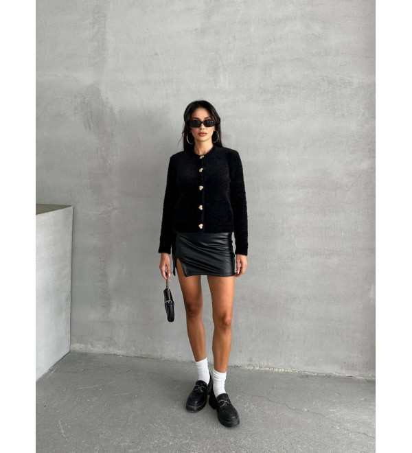 215521 BLACK CARDIGAN KNITWEAR