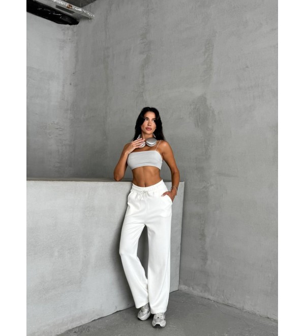215546 WHITE Tracksuits six Modal fabric