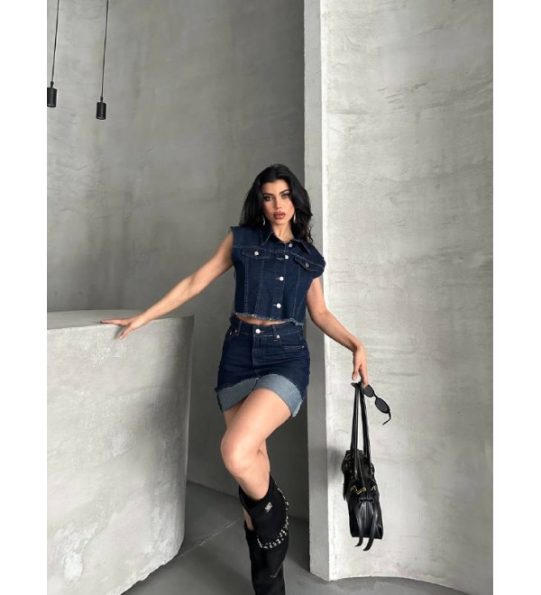 215568 NAVY BLUE SET Denim