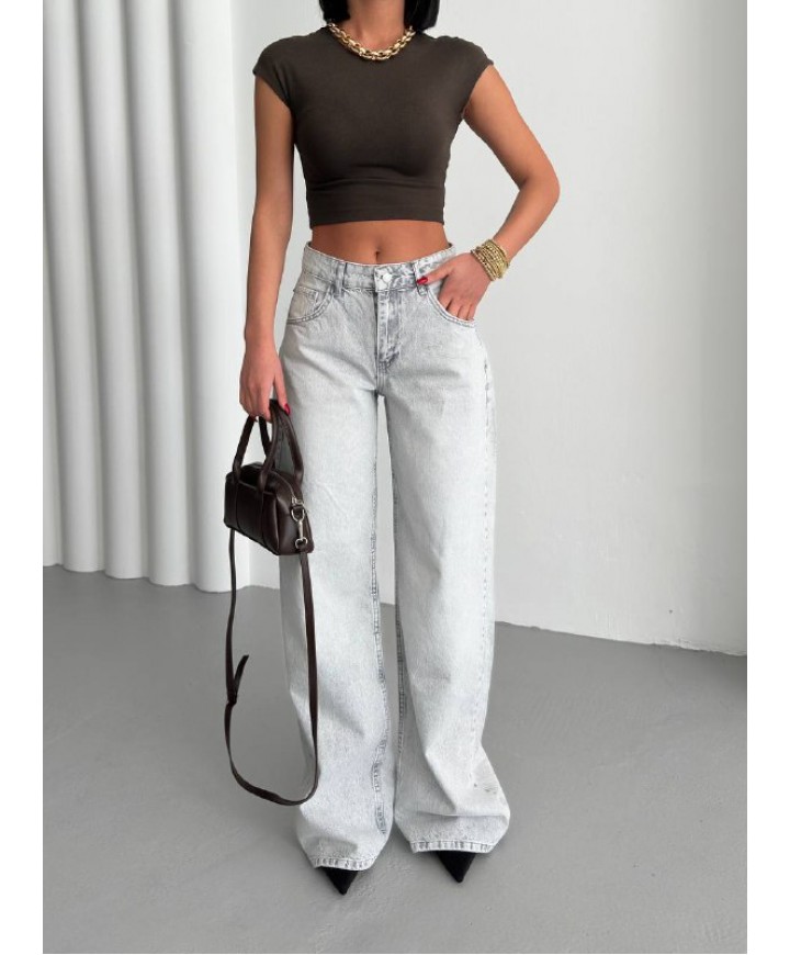 215574 GRİ KOT PANTOLON DENİM