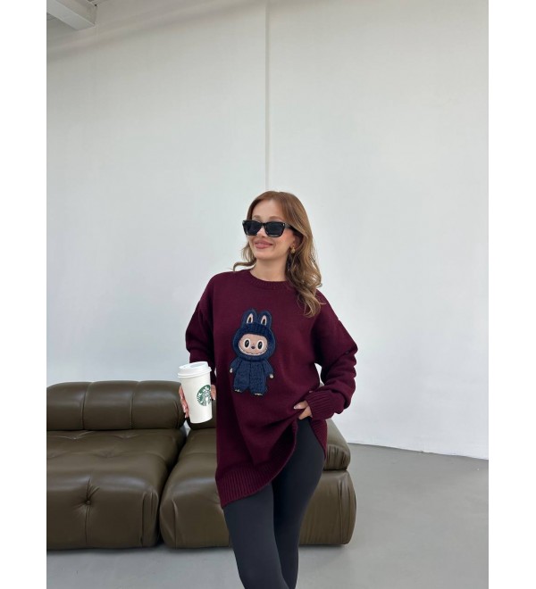 215594 BORDO KAZAK TRİKO