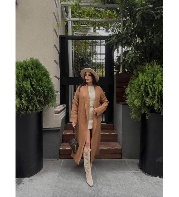 215601 Camel CARDIGAN KNITWEAR