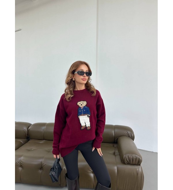 215602 BORDO KAZAK TRİKO