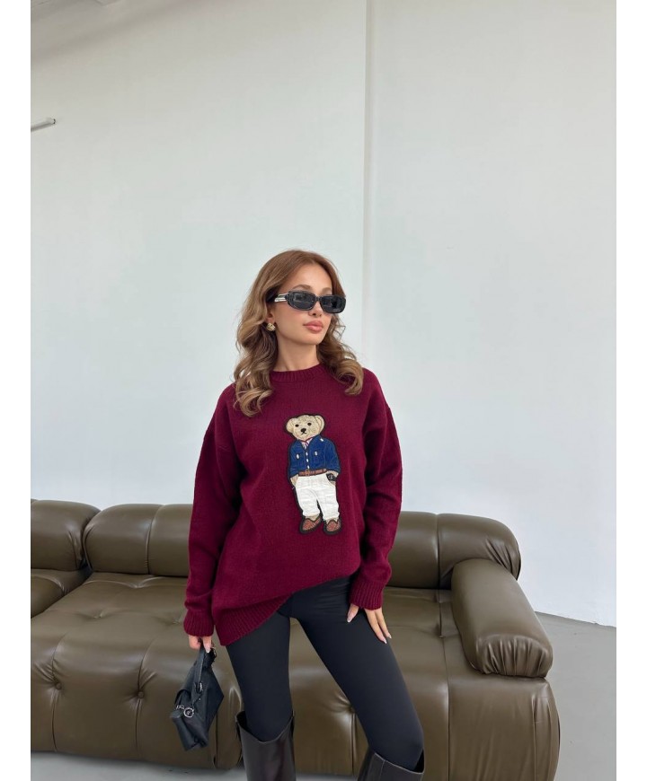 215602 BORDO KAZAK TRİKO