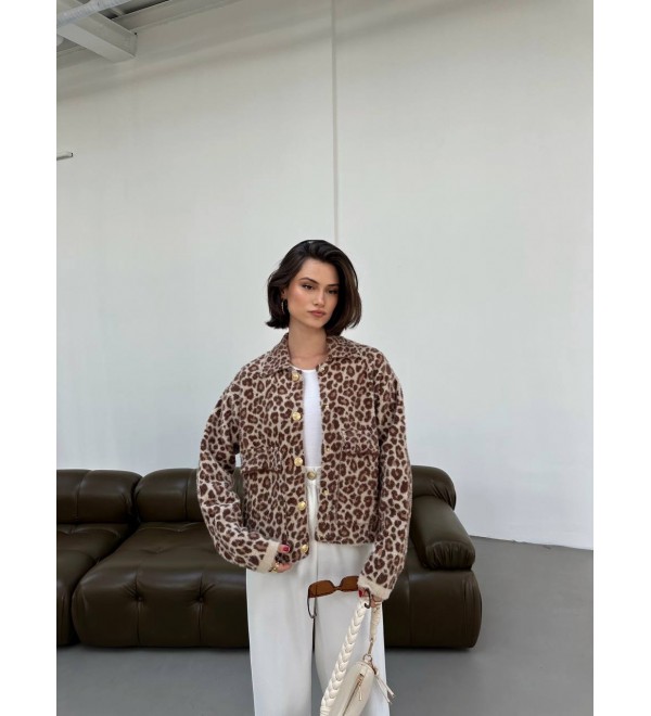 215611 LEOPARD CARDIGAN KNITWEAR