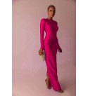 215624 PEMBE ABİYE KRİSTAL ÖRME