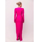 215624 PEMBE ABİYE KRİSTAL ÖRME