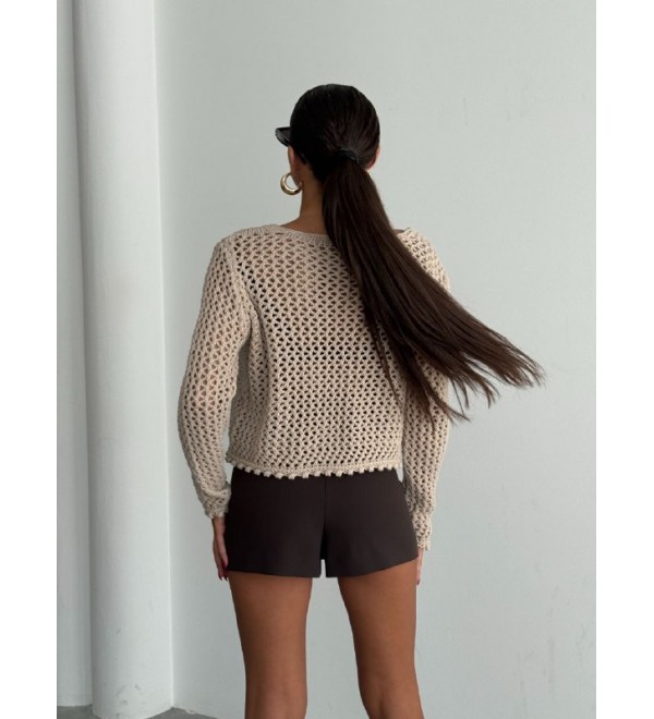 215635 CREAM CARDIGAN KNITWEAR