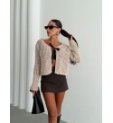 215635 CREAM CARDIGAN KNITWEAR