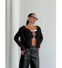 215636 BLACK CARDIGAN KNITWEAR