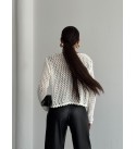 215638 WHITE CARDIGAN KNITWEAR