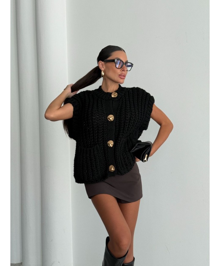 215643 SİYAH HIRKA TRİKO