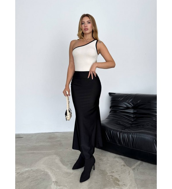 215671 BLACK SKIRT Disco Fabric