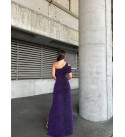 215679 MOR ABİYE FLOWERS KUMAŞ