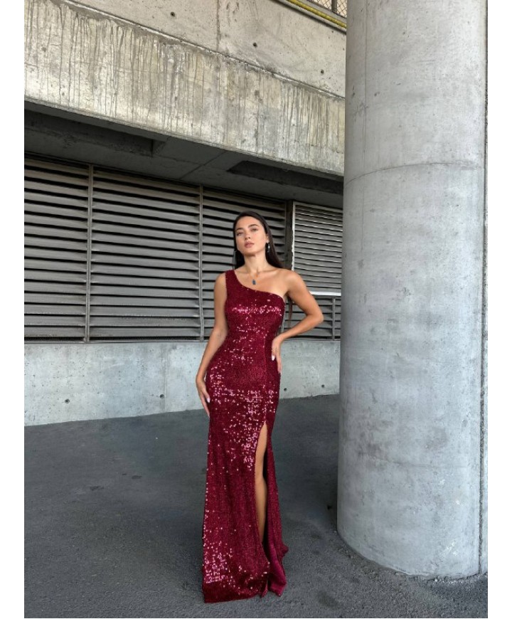 215692 BORDO ABİYE FLOWERS KUMAŞ