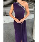 215698 MOR ABİYE FLOWERS KUMAŞ