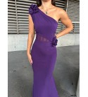 215703 MOR ABİYE FLOWERS KUMAŞ