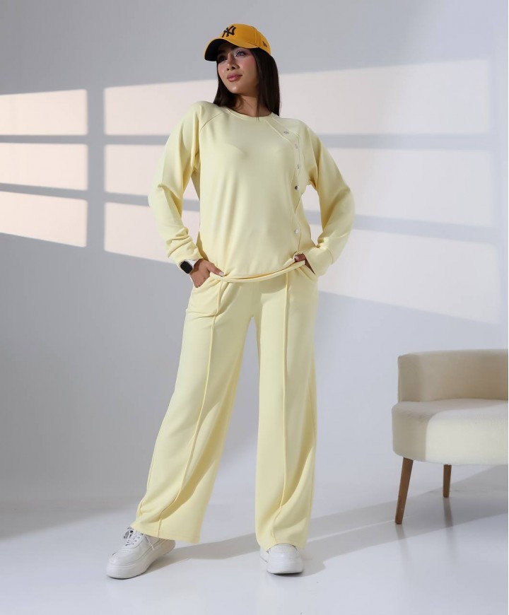 215719 SARI EŞOFMAN TAKIM OYSHO KUMAŞ