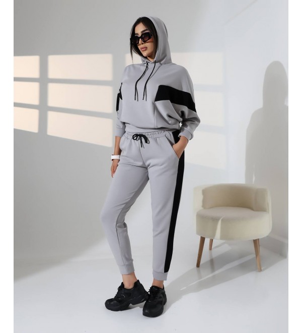 215721 GRİ EŞOFMAN TAKIM OYSHO KUMAŞ