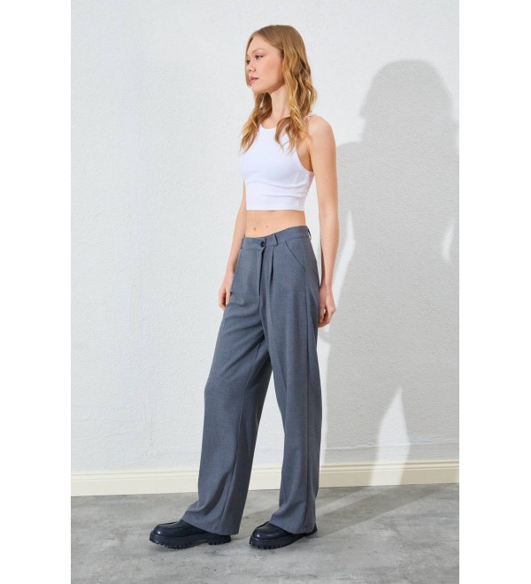 215727 ANTHRACITE TROUSERS Polyviscon