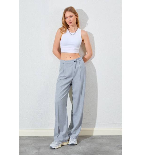 215728 GRAY TROUSERS Polyviscon