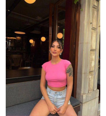 215758 PEMBE BLUZ...