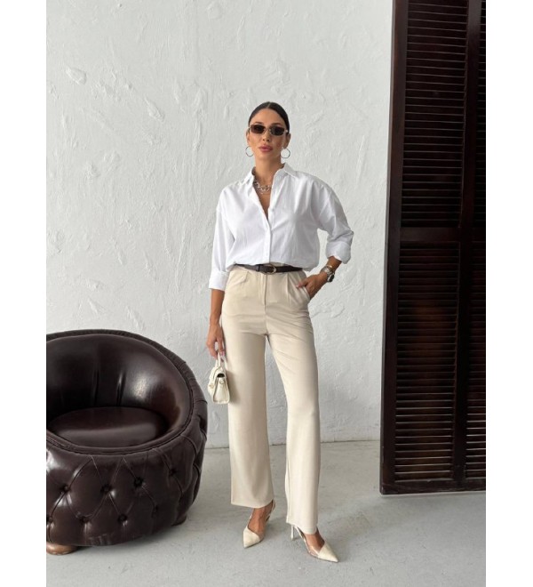 215788 CREAM TROUSERS