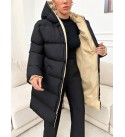 215790 BLACK Mont-Caban Swelling coat
