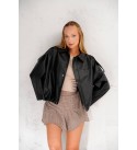 215791 BLACK Mont-Caban Swelling coat