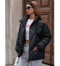 215798 BLACK Mont-Caban Swelling coat
