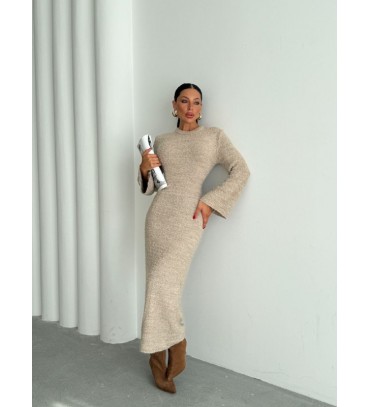 215808 KREM ELBİSE T...